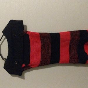 X small black pink dress